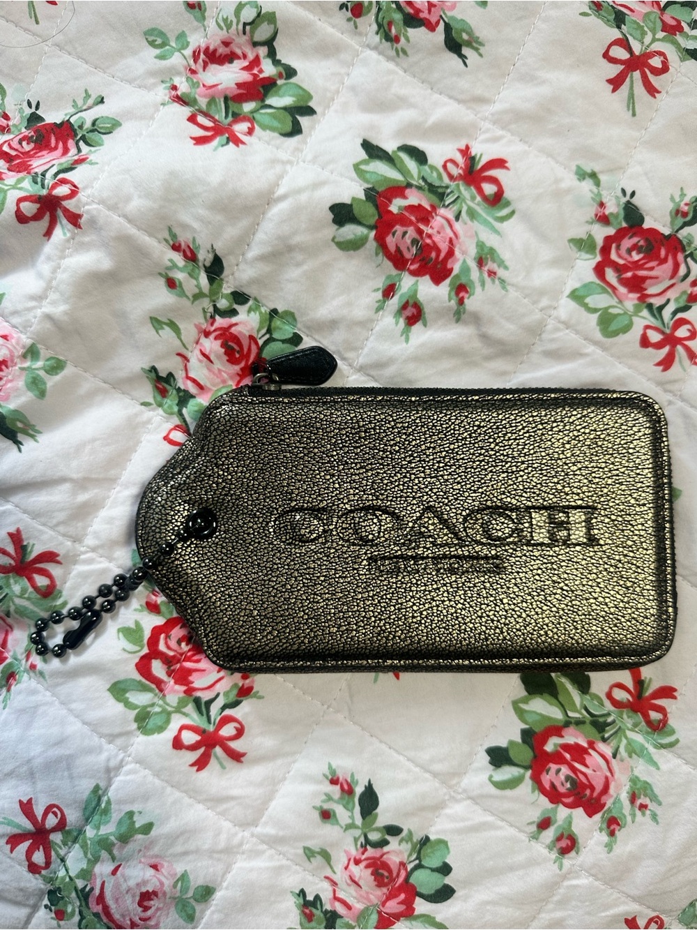 Coach Metallic Hangtag Wallet/Pouch